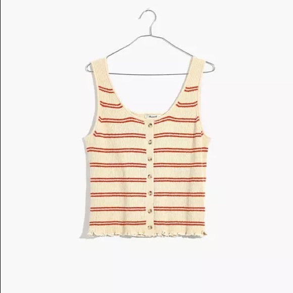 Madewell Kingston Sweater Tank in Striped XL - Picture 2 of 6